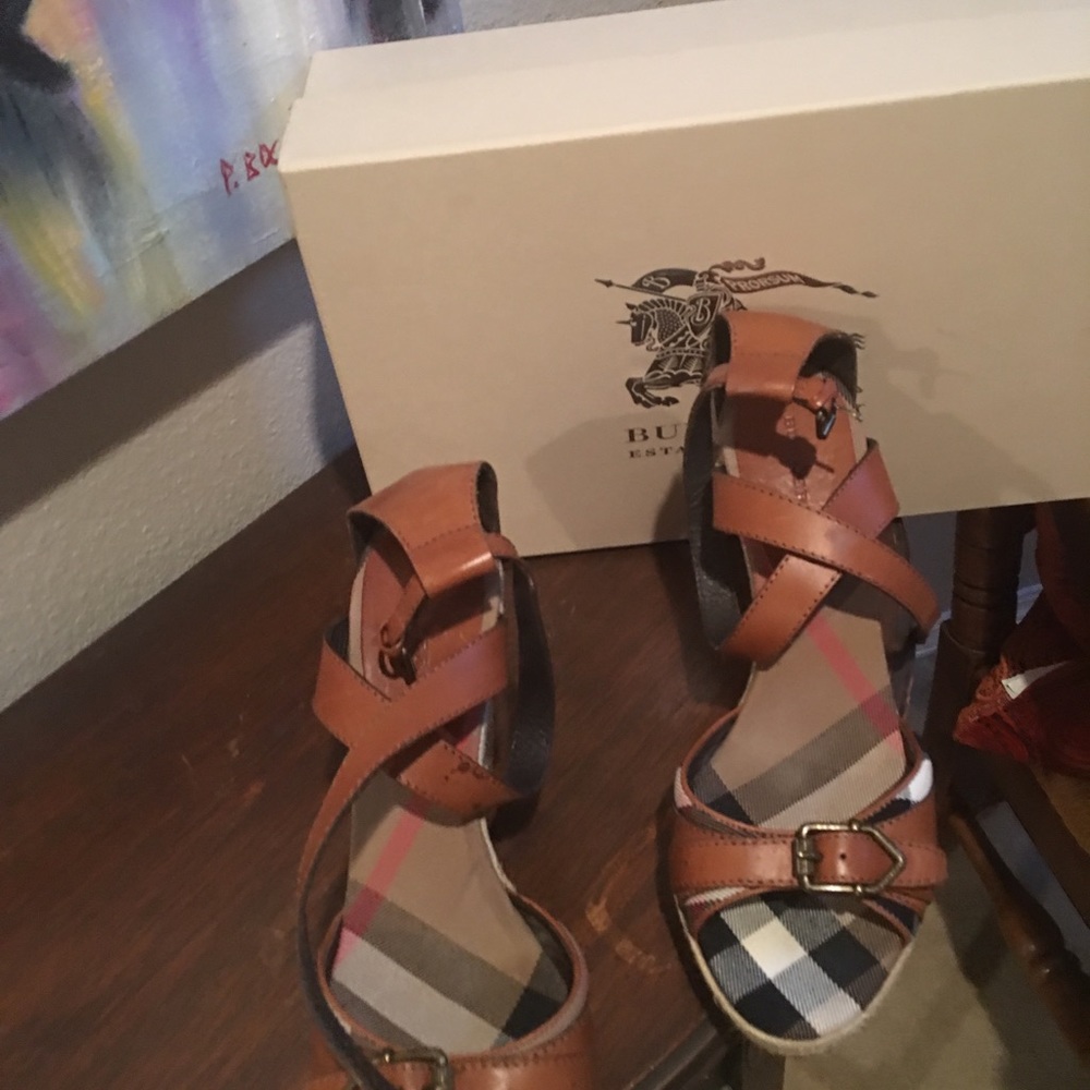 Shoes by Burberry.  Excellent condition